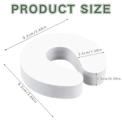 Six Pack Door Finger Pinch Guard Set For Open Doors Anti Slam Foam Stopper dimensions 9.3x3.5x1.5cm in photo