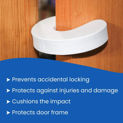 Experience top protection with an extra thick soft foam door pinch guard that cushions door slams, preventing finger injuries