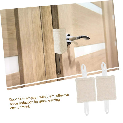 Soft, tool-free door silencers cushion every slam, preventing accidental lockouts with quiet, no-hole installation on door handle.