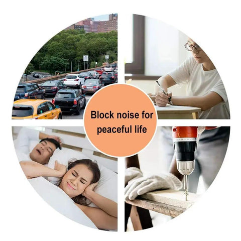 Foam Earplugs 200 Pair Pack For Noise Reduction 32 dB NRR Soft Comfortable Self Adjusting Ear Plugs for various noise environments