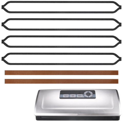 Foam gasket replacement set (4) and PTFE tapes (2) for Precision Vacuum Sealer VS 2690; sealer shown.