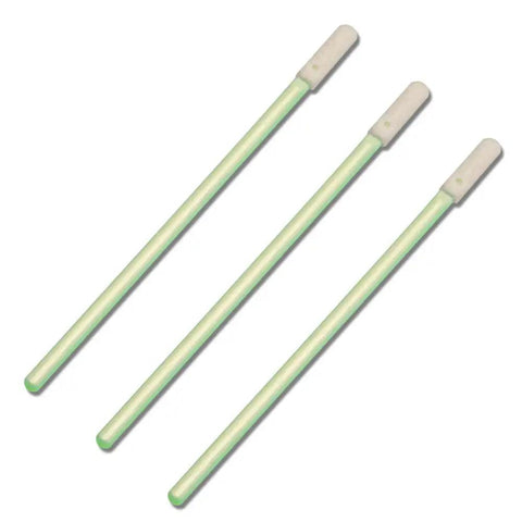 Three Cleanroom Foam Swabs 2.75 Inch With Flexible Head Paddle And Compact Handle for precision cleaning