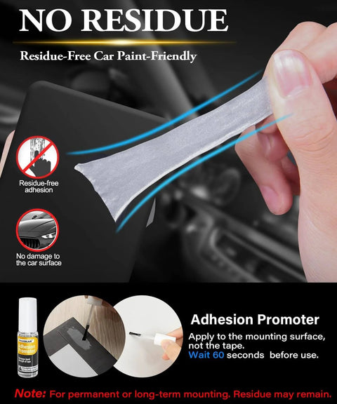 Person peeling High Temperature Heavy Duty Double Sided Foam Tape For LED Strips 20 Ft By 0.5 Inch Waterproof Adhesive from surface