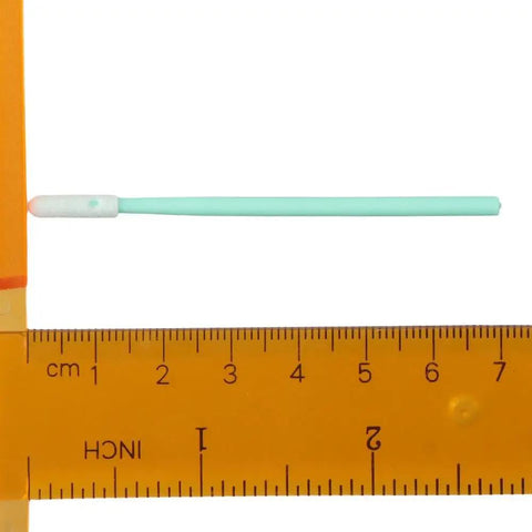 Foam Tip Cleaning Swabs 200 Pack 2.75 Inch Lint Free For Inkjet Printers Printheads And Delicate Electronics with ruler for scale