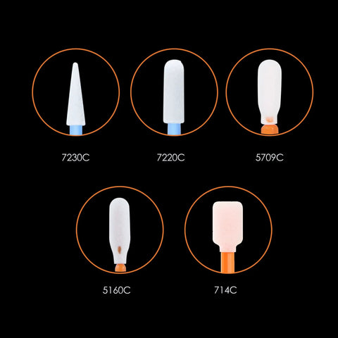 Foam Tip Cleaning Swab Kit With 5 Precision Tips 100 Pack For Printers Optics Cameras Guns Automotive Detailing And Crafts