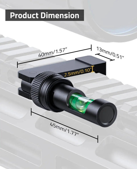 Fold Away Scope Leveling Kit For Precision Alignment And Pro Grade Rapid Field Adjustments With A Picatinny Anti Cant Bubble Level Foldable Design