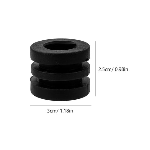 Pro Grade Foosball Gaskets And Bumper Pads Set For Table Football 16 Pieces Of Durable Washer Pads 3cm diameter, black