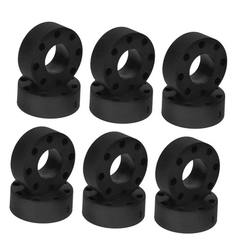 16 Pack Foosball Rubber Bumpers And Rod Protectors For Standard Tables, black durable table soccer accessories, home office setup.