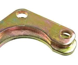 Close-up of Large Bolt Pattern Ford 9 Inch Bearing Retainer For Drum To Disc Brake Conversions C Style Design, 2 pack, USA made