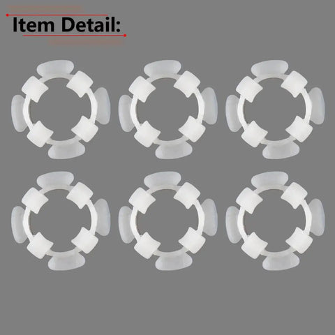 Six Piece Clutch Pedal Shaft Bushing Set Compatible With Ford F150 F250 F350 Ranger And Bronco Years 1985 Through 2003 laid out