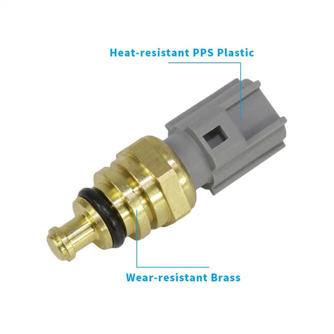 DOICOO coolant temperature sensor with wear-resistant brass body and heat-resistant PPS plastic connector