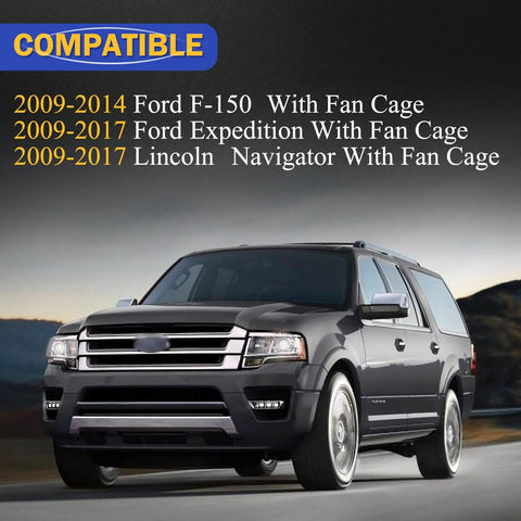 Compatible SUVs including Ford F150, Expedition, and Lincoln Navigator with HVAC Heater Blower Motor Assembly listed.