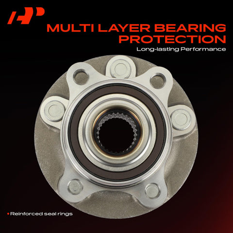 Front Wheel Bearing And Hub Assembly 5 Lug Fit For Ford Fusion MKZ Police Responder Hybrid And SSV Plug In Hybrid 2013 To 2020