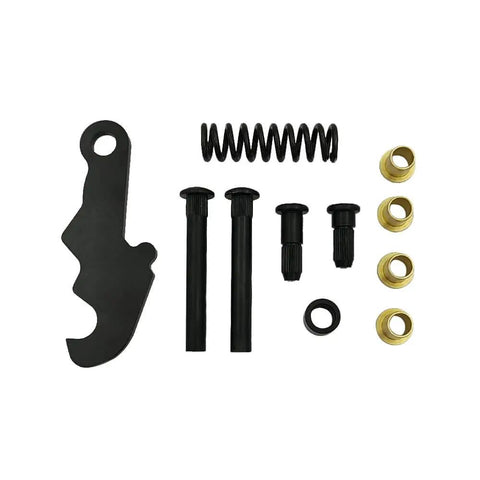 Door Hinge Repair Kit for Ford 1964-1967 Mustang Mercury Comet including pins, bushings, cam, studs, and spring