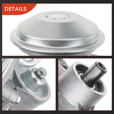 Vacuum Pump Replacement For Ford F150 F250 F350 E150 Econoline 1992 1993, close-up of metal housing and connectors, part 904-807 904807