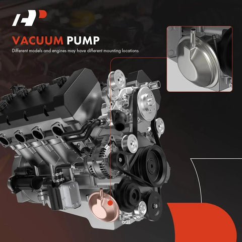 Diagram of Vacuum Pump Replacement For Ford F150 F250 F350 E150 Econoline 1992 1993 Direct Fit With OE Style Connectors and Easy Install