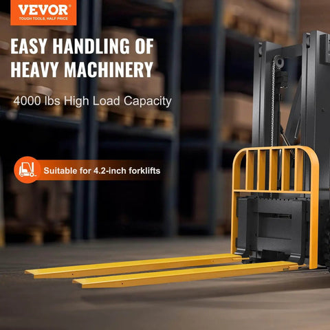 Forklift Extensions 84 Inch Long and 4.5 Inch Wide Built Tough for Forks 1 Pair Load Capacity 4000 Lbs Built From Q235 Carbon Steel