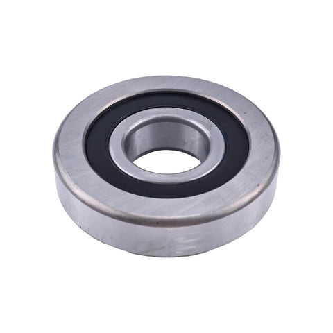 Mast roller bearing 61236-16600-71 compatible with Toyota forklifts, close-up view of metal and rubber construction.