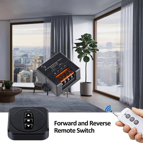 Amazon SRDKG 12V forward/reverse remote control switch module with 4-terminal block and wireless remote
