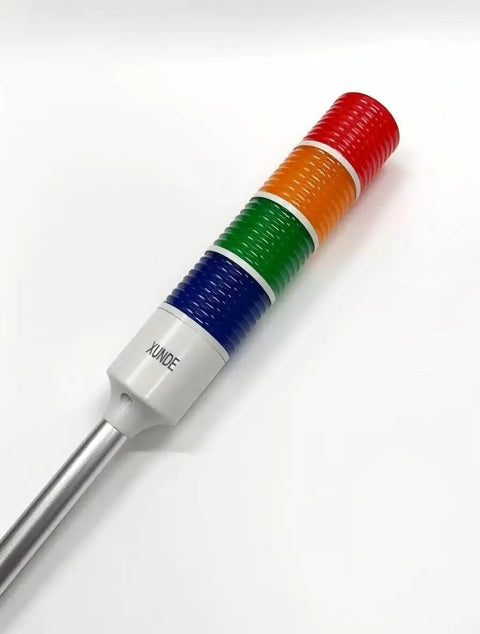 4 Color LED Stack Tower Light Signal Lamp With On Off Switch For Industrial Use Red Yellow Green Blue