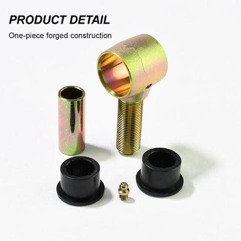 3/4 Threaded Bushing Kit for 4 Link Suspension, 0.750 Adjustable Chromoly Bushings with Polyurethane Inserts, parts displayed