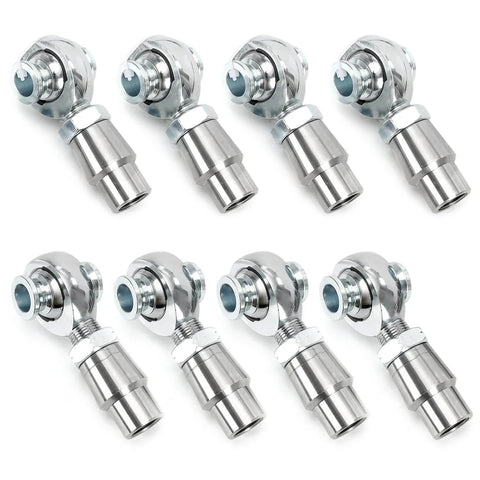 4 pair of 3/4 Heim Joints Rod End Kit with Right and Left Hand Threads, 750 Chromoly Panhard Setup, tube adapters, jam nuts shown
