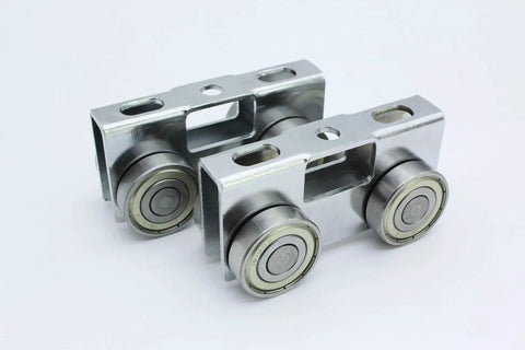 Four Wheel Light Duty Trolley Assembly With 600 Lb Capacity, Roller Trolley for use with all 1-5/8 inch or taller strut channel