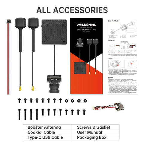 Avatar Pro Kit Air Unit Pro For FPV Drones With Night Vision And Gyroflow Support Digital Transmission System accessories