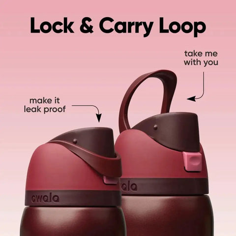Keep drinks cold or hot all day with double wall insulation, a built in FreeSip straw, and a locking lid for leakproof travel bottle.