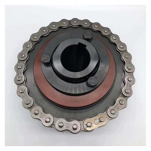 Friction-Type Torque Limiter with Chain and Sprocket Torque-Limiting Overload Protector Safety Coupling TC350(TC200) top view