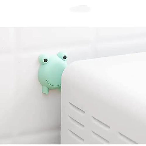 10 Pack Doorknob Wall Mute Crash Pads For Door Handle Protection Anti Collision Silicone Cushions with green frog design