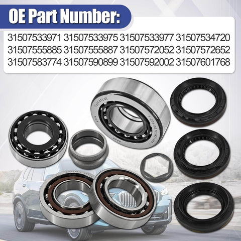Beefed Up Front Differential Bearings Repair Kit For BMW XDrive 2006 To 2020 X1 X3 X4 X5 X6 With OE 31507533971