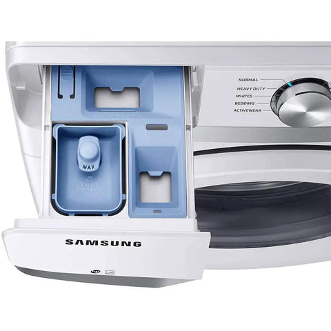 Efficient 4.5 cu ft front-load washer detergent drawer with Vibration Reduction Technology, ENERGY STAR certified