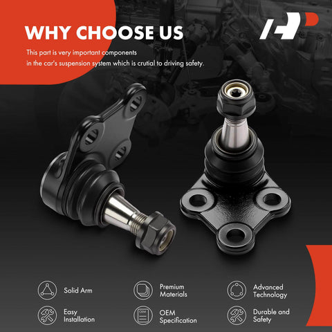 Two Front Lower Ball Joints For Mercedes W447 Metris 2016 2023 Front Suspension Replacement Kit On Driver And Passenger Side