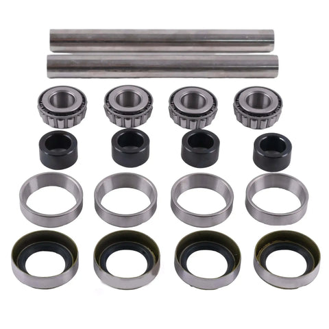 2X Front Wheel Bearing And Axle Rebuild Kit For Scag 43583, 482621, 482622, 43584 Featuring Hard 304 Stainless Steel Axle Sleeves