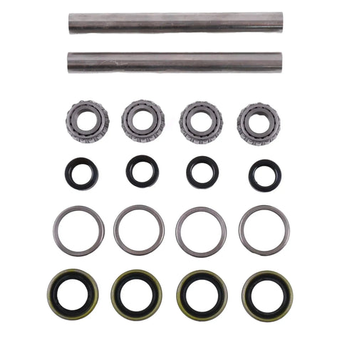 2X Front Wheel Bearing And Axle Rebuild Kit For Scag 43583, 482621, 482622, 43584 Featuring Hard 304 Stainless Steel Axle Sleeves