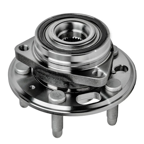 Front Wheel Bearing Hub Assembly 5 Lug 2 Pack For Chevy Malibu 2013 To 2015 Impala 2014 To 2017 Buick Lacrosse Regal 2011 To 2017 Cadillac XTS CTS 2014 To 2016 GMC Terrain Equinox 2010 To 2017 ABS Included 3 Bolt Triangular Flange