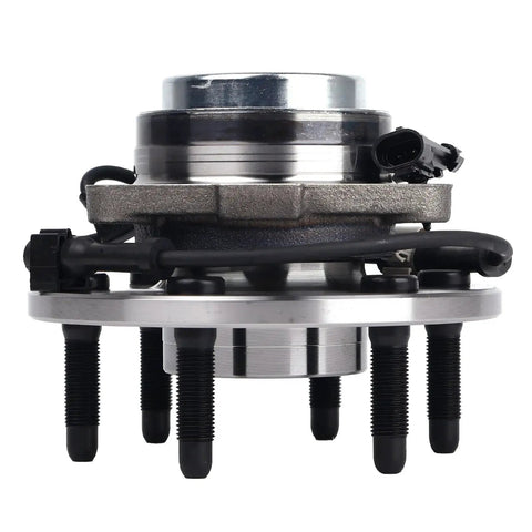 Side view of 2-Pack Front Wheel Bearing Hub Assembly 6-Lug With ABS For 00-06 Chevy Tahoe, 99-06 Silverado 1500, showing lug and ABS