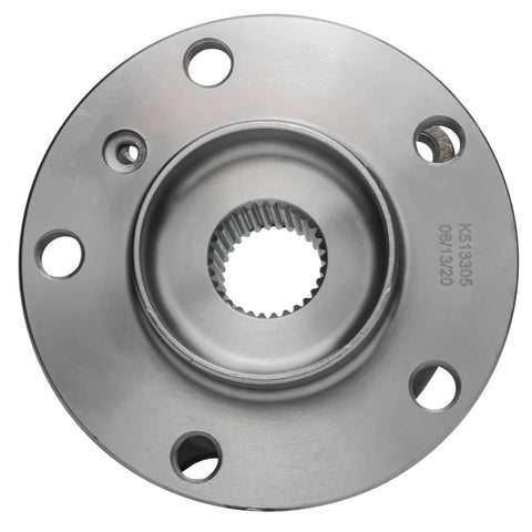 Front Wheel Bearing And Hub Assembly For BMW X5 2007-2018 And X6 2008-2019 AWD Only Replacement Kit, top view, 5-bolt holes