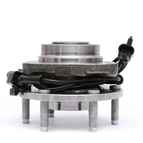 Side view of Front Wheel Bearing Hub Assembly For 2002 2009 Chevy Trailblazer And Trailblazer EXT 2002 2009 GMC Envoy, 6 lug with ABS sensor.