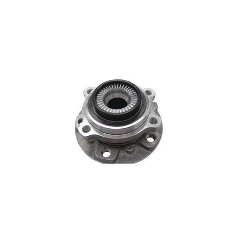 Front view of Front Wheel Bearing And Hub Assembly For Left Or Right Front Wheel, OE Fit, Premium Quality, Vibration Free Performance, Smooth Ride