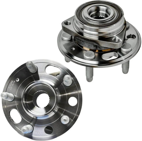 Front Wheel Bearing Hubs Kit With Front Stabilizer Sway Bar Links For 2010 To 2017 Chevrolet Equinox And 2011 To 2016 GMC Terrain Includes 2 Front Hub Bearing Assemblies And 2 Sway Bar Links