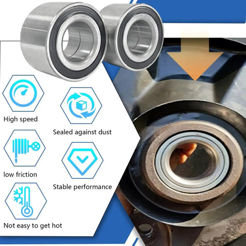 Front Wheel Bearing Kit For Can Am Outlander 330 400 500 650 800 1000 Renegade Commander Maverick showing bearings and installation