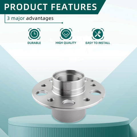 Front Wheel Bearing Kit 2 Pack Replacement For Mercedes Benz C230 C240 C280 C320 C350 CLK320 showcasing durability features