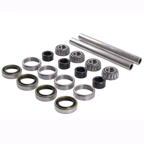 2X Front Wheel Bearing And Axle Rebuild Kit For Scag 43583, 482621, 482622, 43584 Featuring Hard 304 Stainless Steel Axle Sleeves