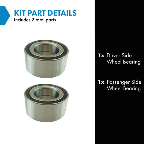 Beefy Front Wheel Bearing Pair For Mercedes Benz CL500 E350 ML320 S600 Driver Side And Passenger Side OEM Replacement Kit