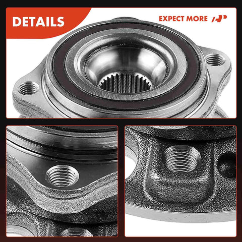 Close-up of Front Wheel Bearing And Hub Assembly For Mercedes Benz S550 2014 2017, S560 2018, Maybach S550 2017