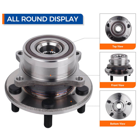 Front Wheel Hub Bearing Assembly 513267 Fits Honda Pilot 2009 2013, Acura MDX 2007 2013, Acura ZDX 2010 2013 With Five Lug Pattern