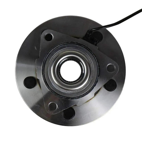 Front view of Front Wheel Hub And Bearing Assembly For Dodge Ram 1500 2012 2018 And Ram 1500 Classic 2019 2022 5 Lug With ABS Front Axle Replacement Replaces BR930858 HA590515 68267298AA Quality Tested To OE Standards.