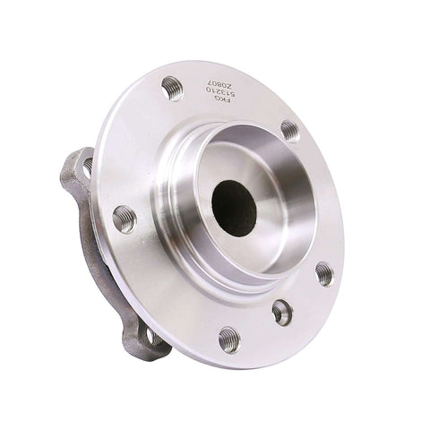 Front view of Front Wheel Bearing Hub Assembly Fits BMW 5 Series 525i 530i 535i 545i 550i And 6 Series 645ci 650i From 2004 To 2010 Replacement